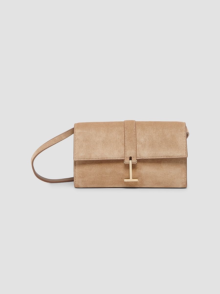 Women's Kara Suede Wallet-On-Chain - Amphora