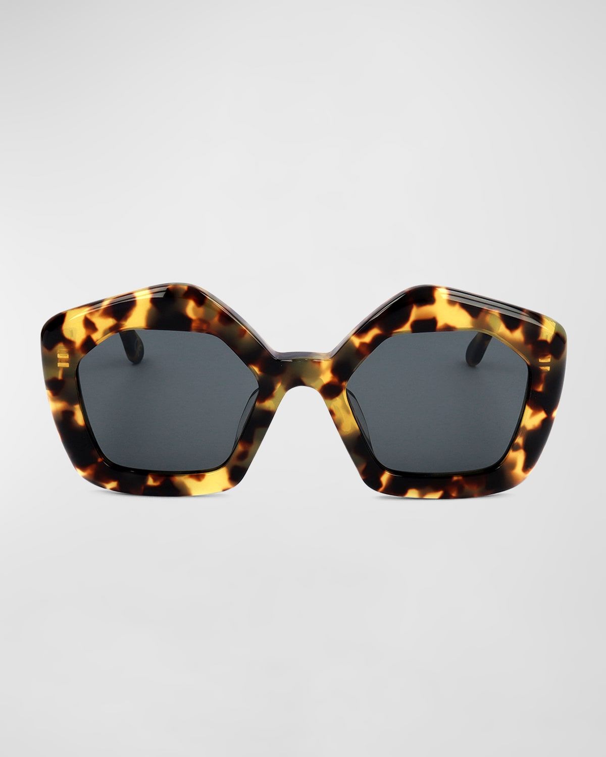 Logo Acetate Butterfly Sunglasses
