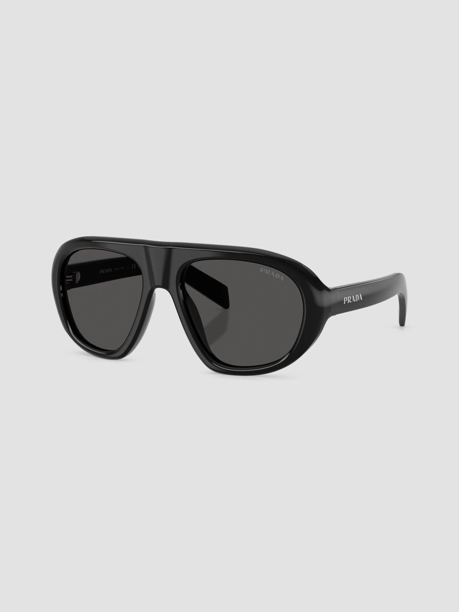 Prada Women's 57MM Pilot Sunglasses - Black