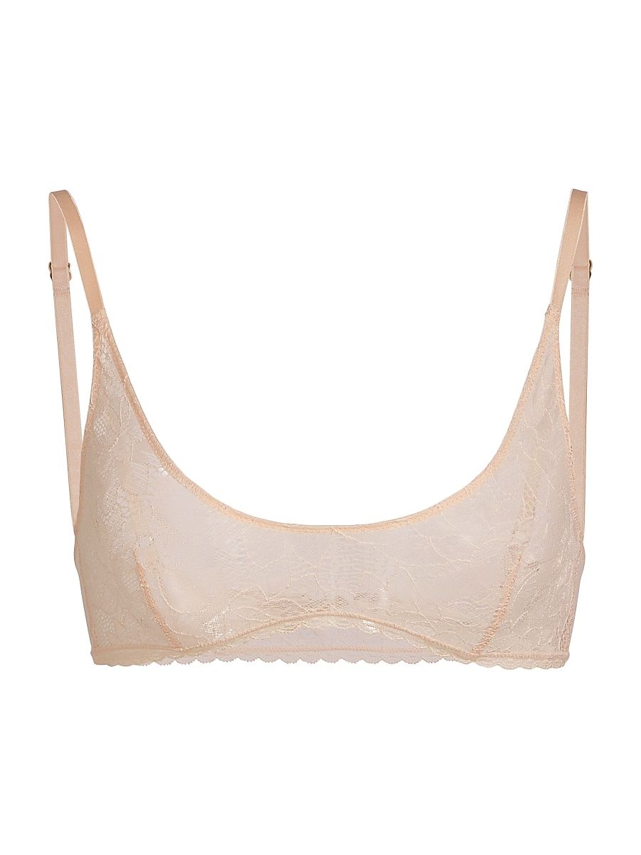 Women's Dahlia Lace Soft Bra - Blush - Size Large