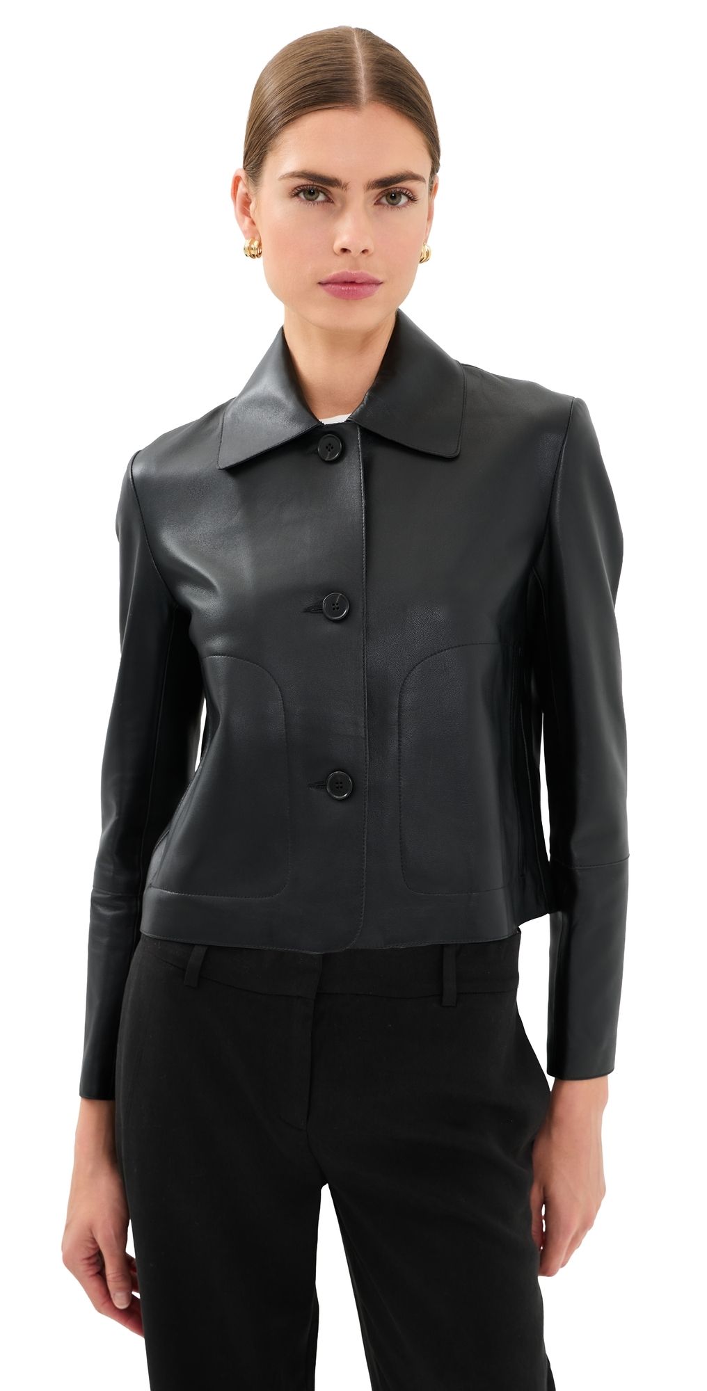 ARMA Emy Lamb Butter Jacket Black 34