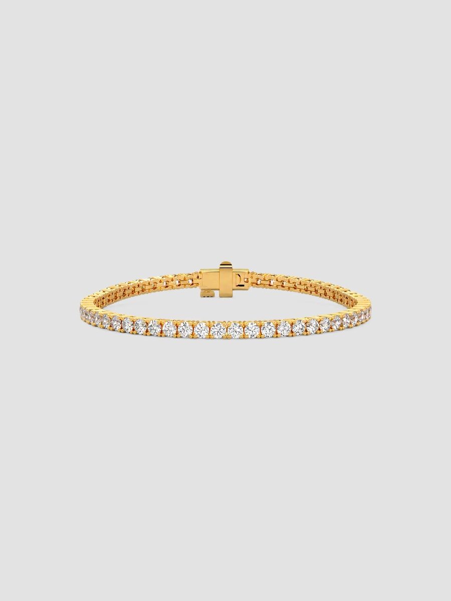 Women's 18K Yellow Gold & 5.00 TCW Lab-Grown Diamond Tennis Bracelet - Yellow Gold - Size 7