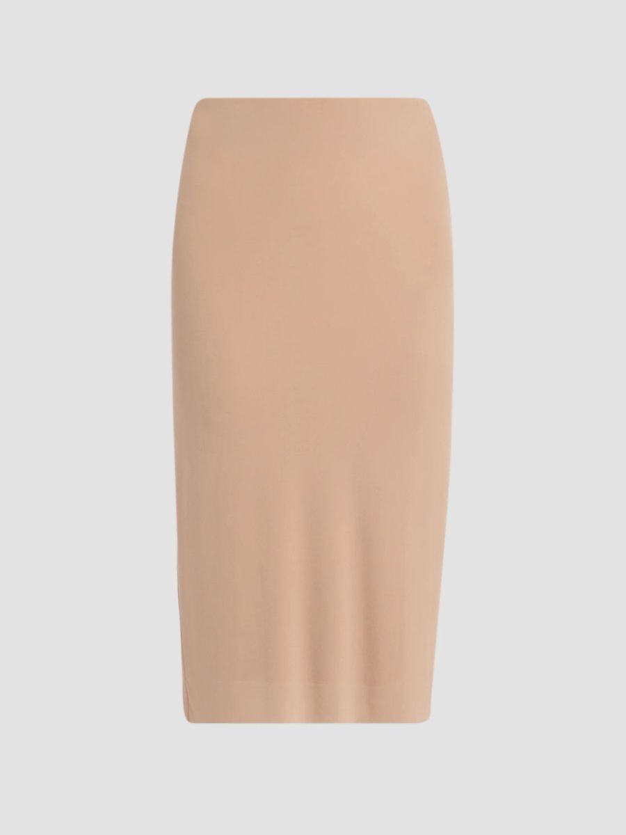 Maison Margiela Women's Fusion Jersey Midi Skirt - Beige - Size 10