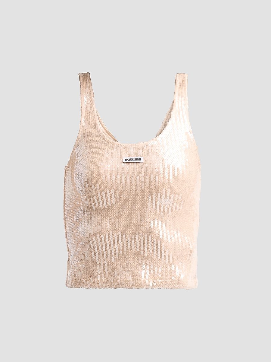 Women's Higher Than Heaven Chloe Tank Top - Tan - Size Large