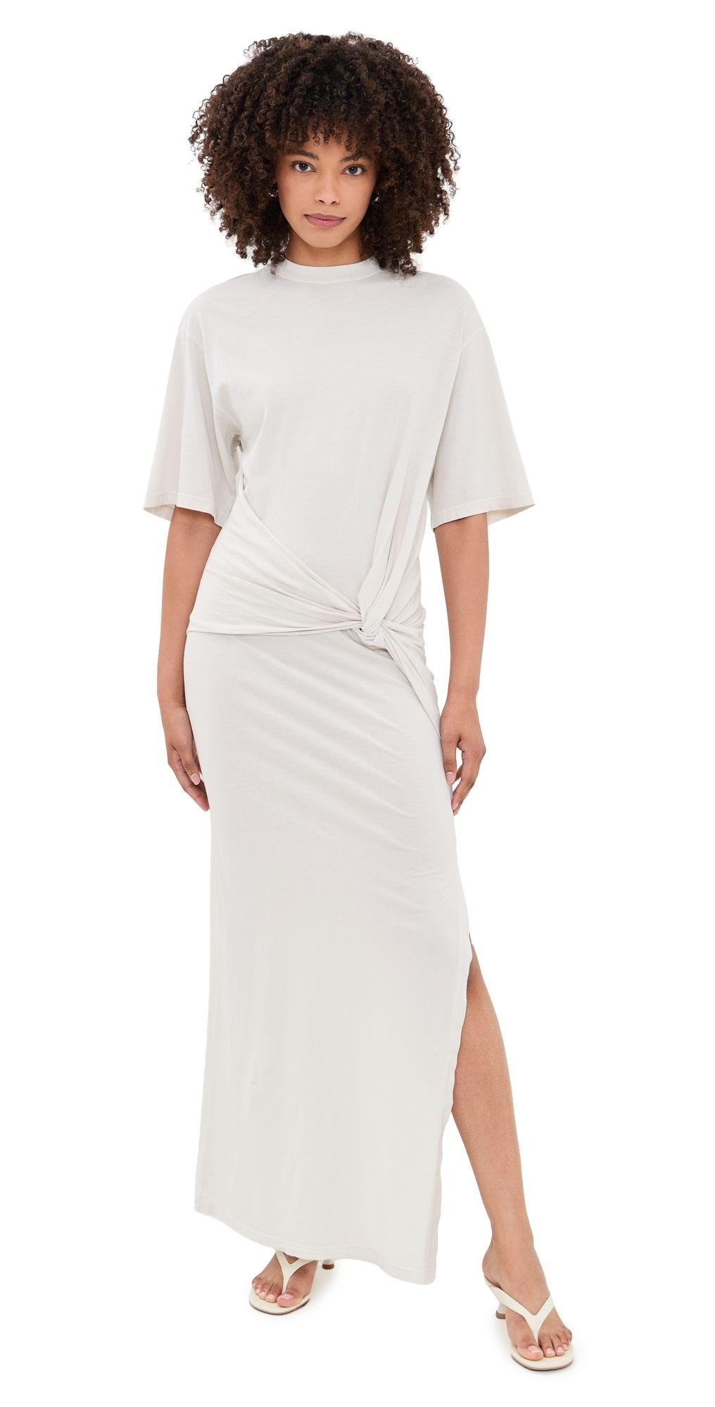 AGOLDE Zanna Dress Bone L