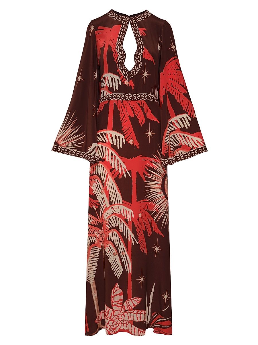Women's Leyenda Del Tiempo Maxi Dress - Chocolate Red - Size 4