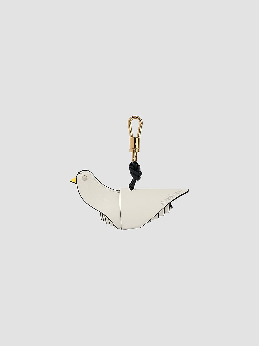 Givenchy Women's Lucky Bird Charm Bag in Leather - Ivory