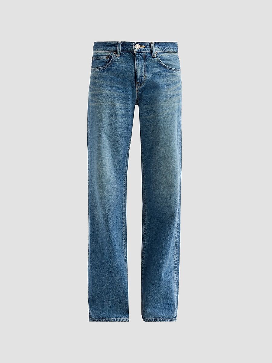 Moussy Vintage Women's Missouri Low-Rise Wide-Leg Jeans - Blue - Size 30