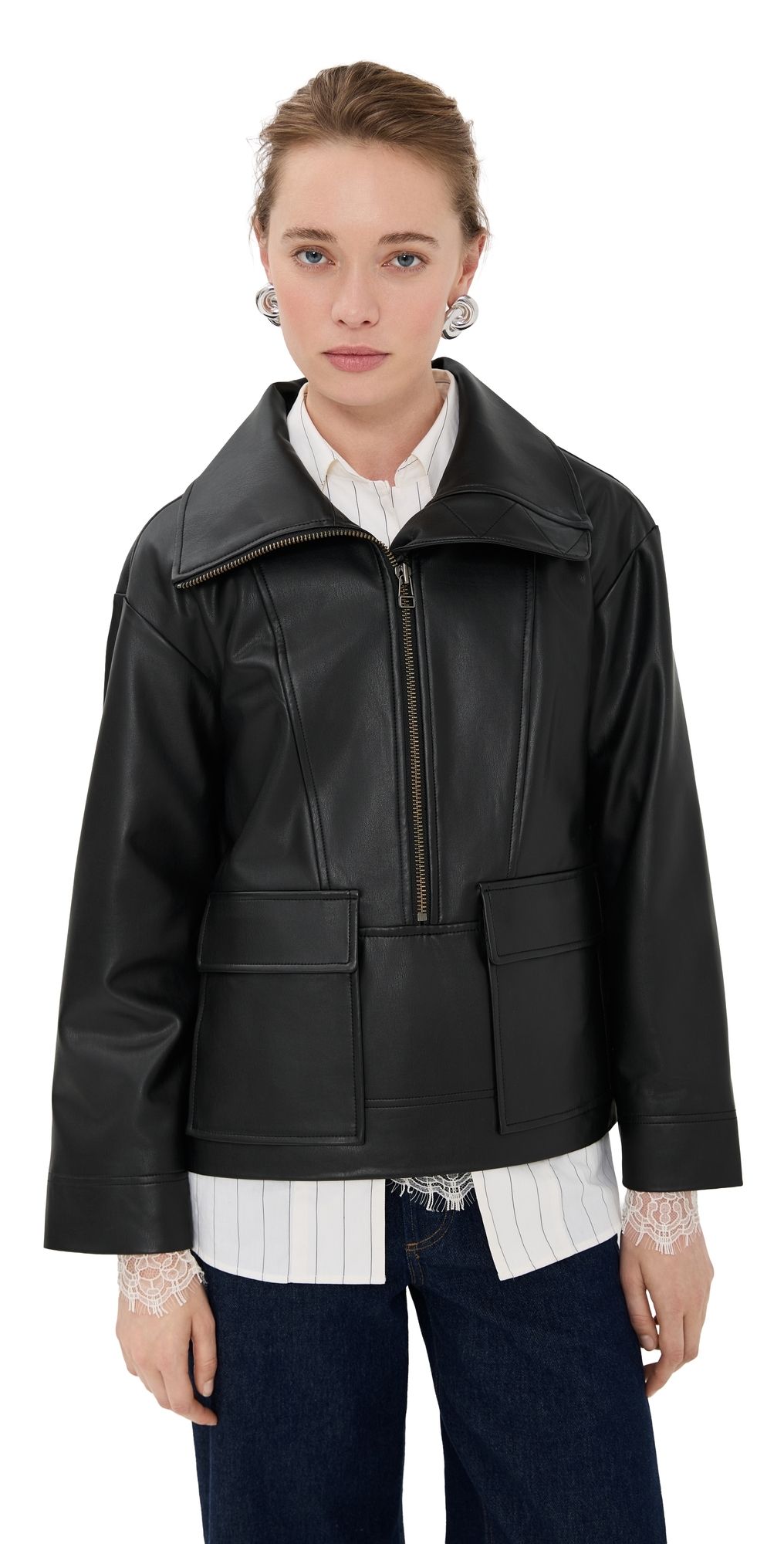Veronica Beard Brian Popover Jacket Black S