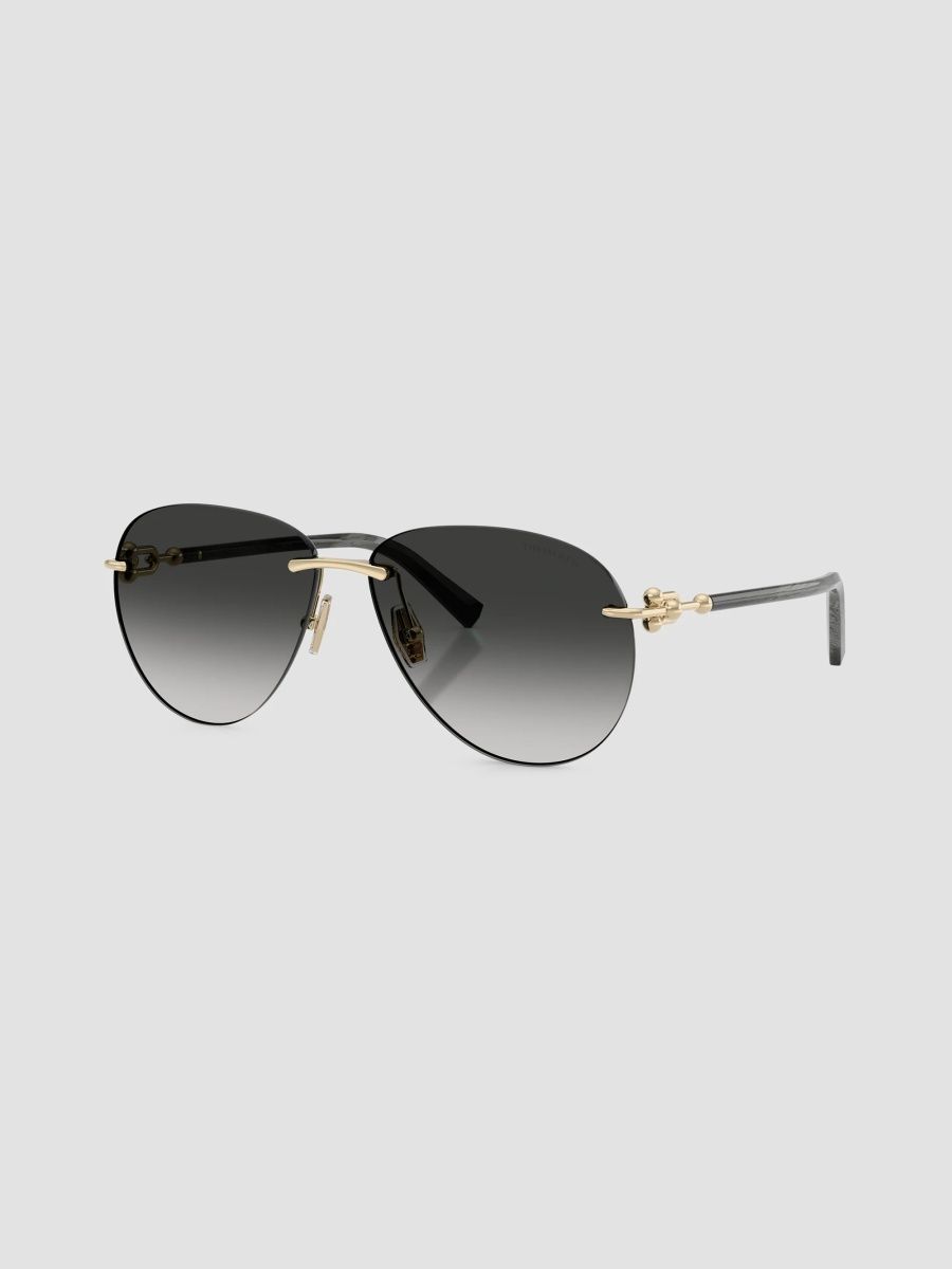 Tiffany & Co. Women's 59MM Aviator Sunglasses - Gold