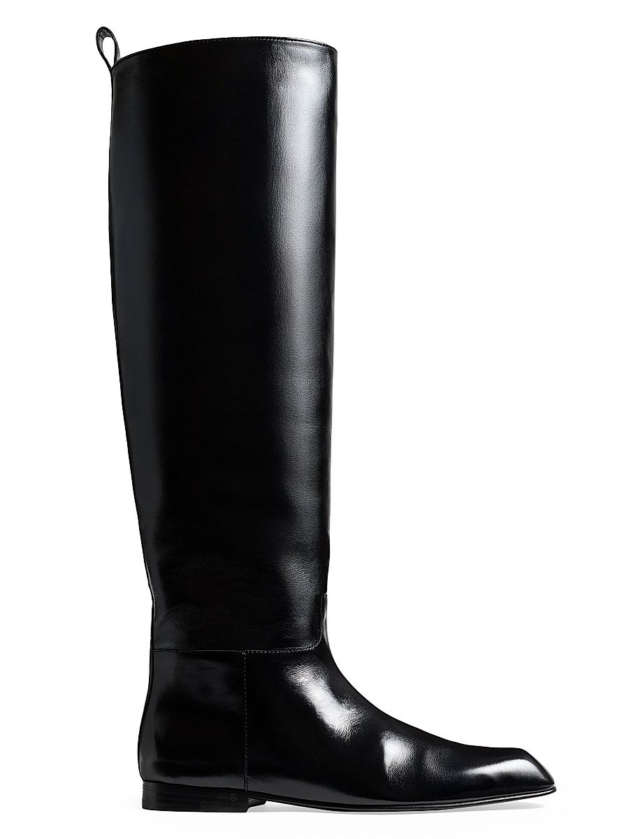 Women's Colt Knee-High Leather Boots - Black - Size 9