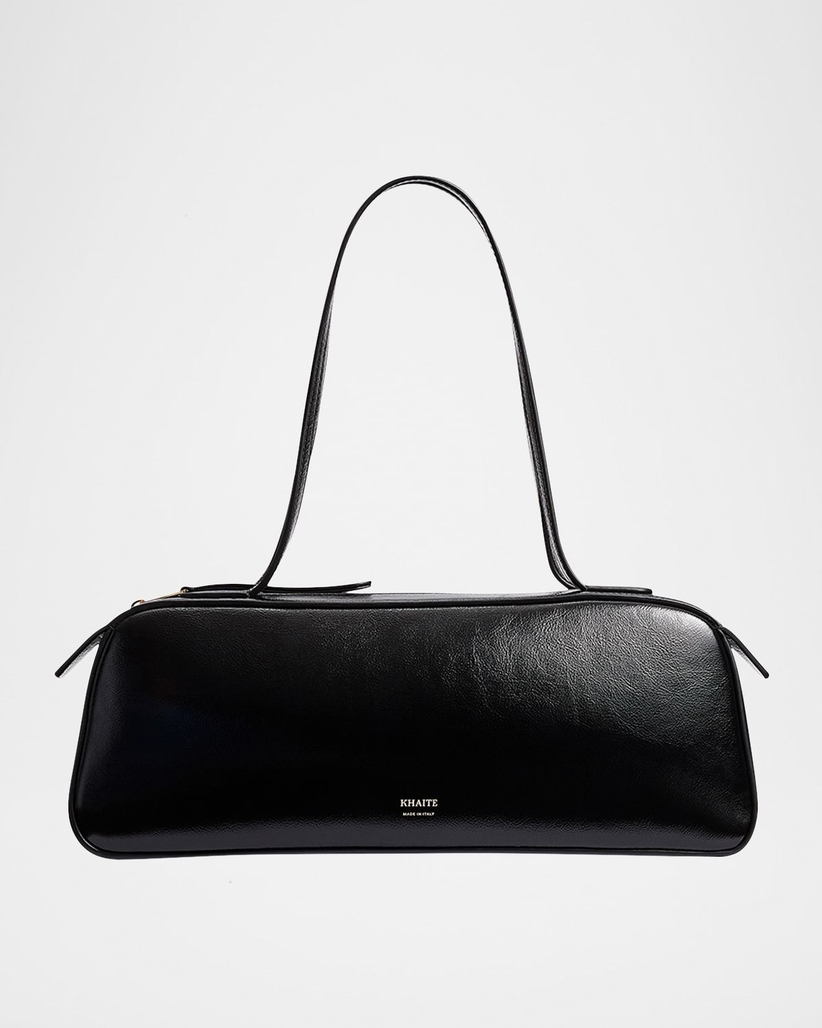 Simona Crackle Patent Leather Shoulder Bag