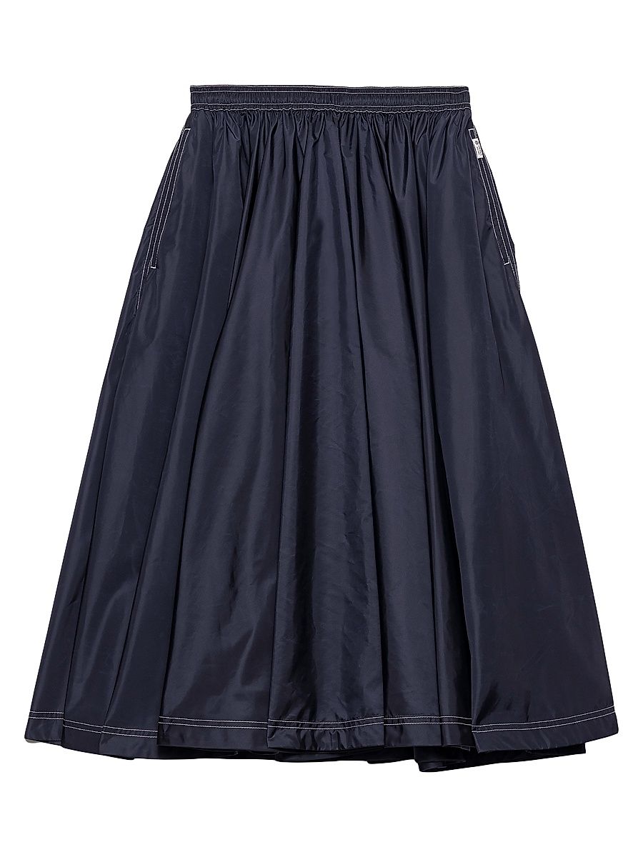 Women's Light Nylon Full Skirt - Blue - Size 6