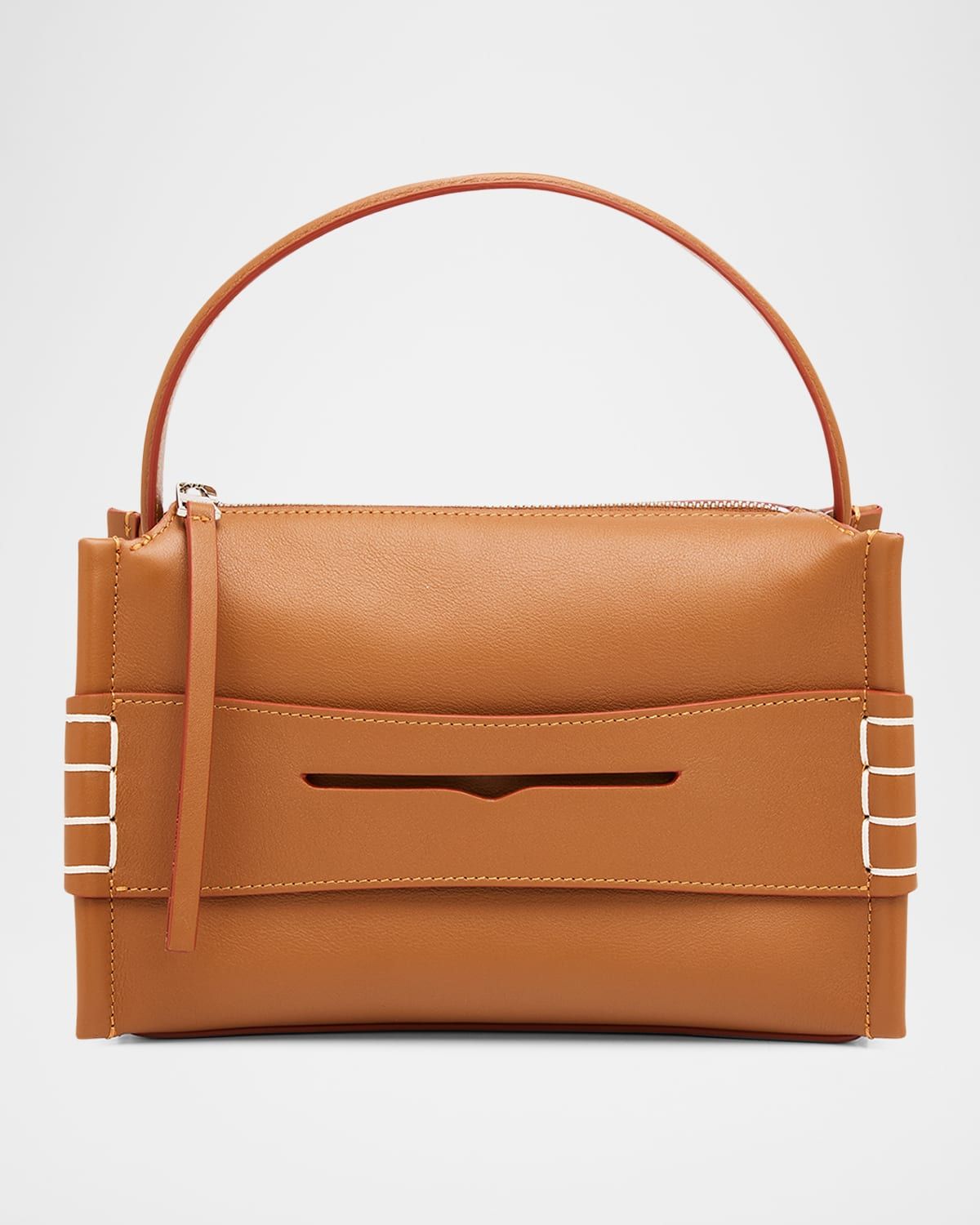 Small Loafer Leather Top-Handle Bag