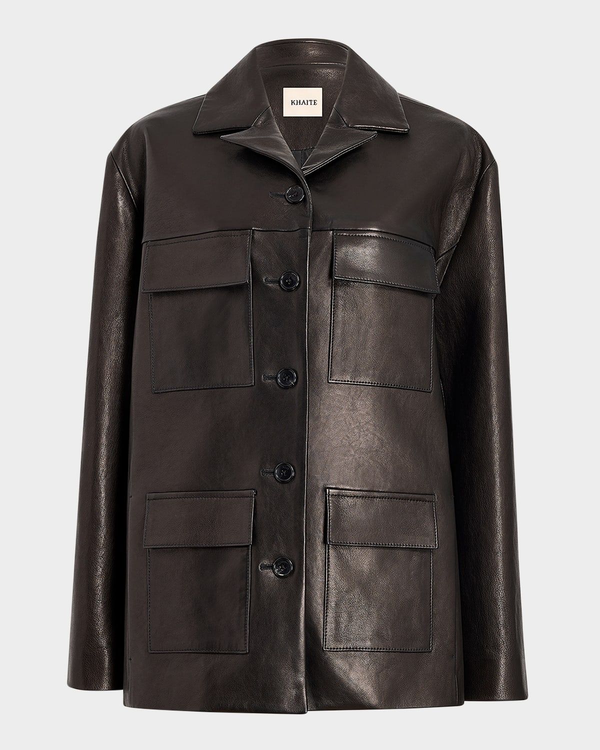 Morsson Leather Single-Breasted Jacket