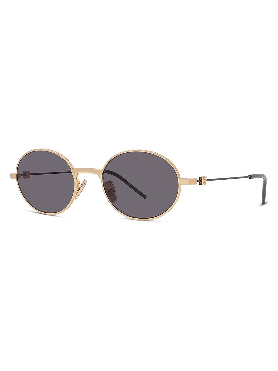 Women's GV Speed 51MM Oval Sunglasses - Gold Dark Grey