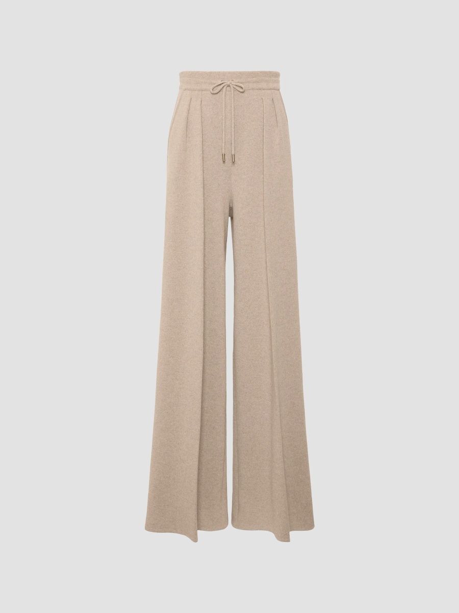 Max Mara Women's Wool and Cashmere Trousers - Beige - Size XL
