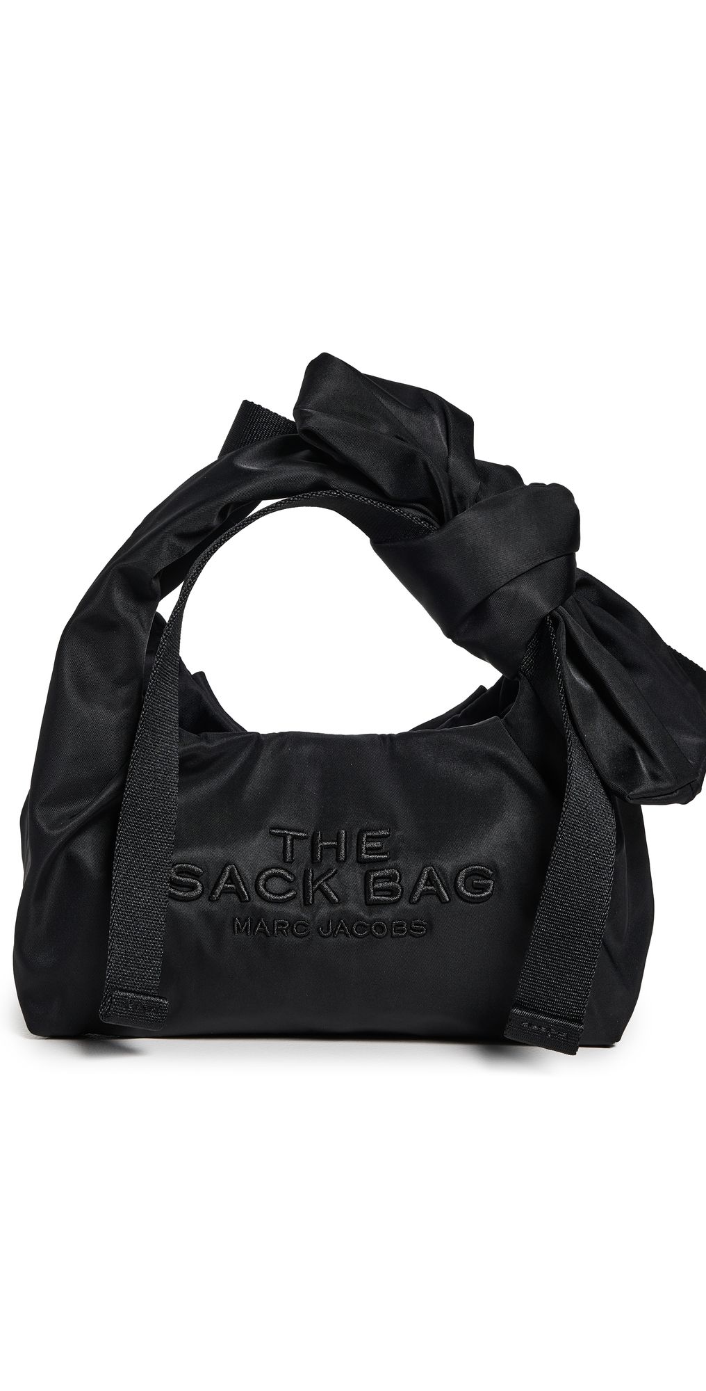 Marc Jacobs The Bow Nylon Mini Sack Bag Black One Size