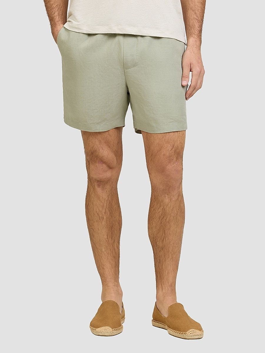 Men's Air Linen-Blend Shorts - Elm - Size XXL