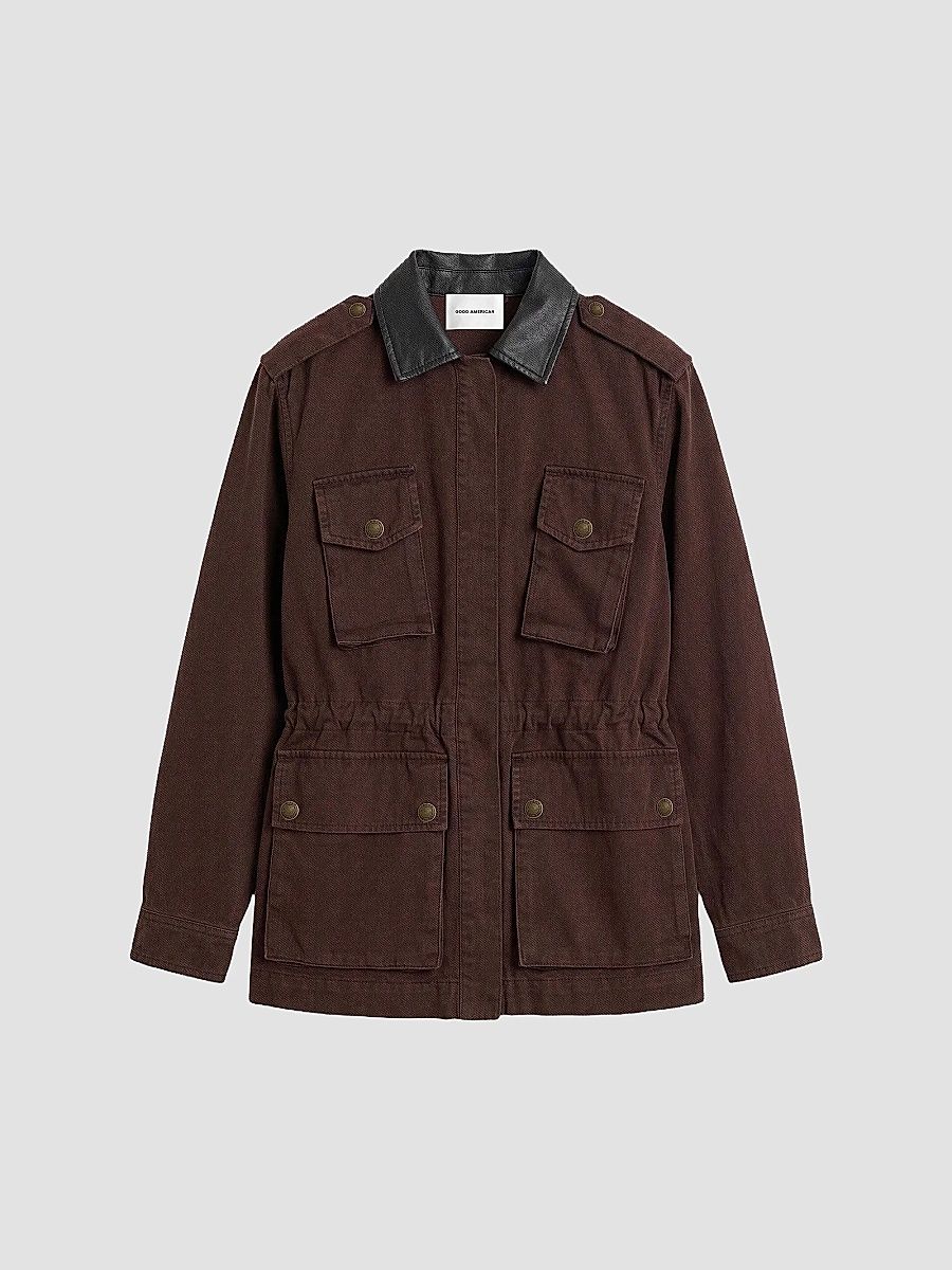 Women's Field Utility Cotton Jacket - Espresso - Size XS