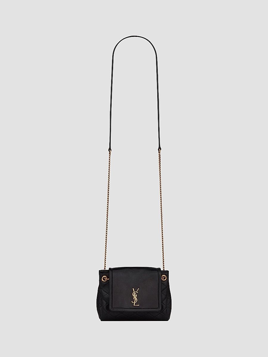 Saint Laurent Women's Mini Nolita In Lambskin - Black