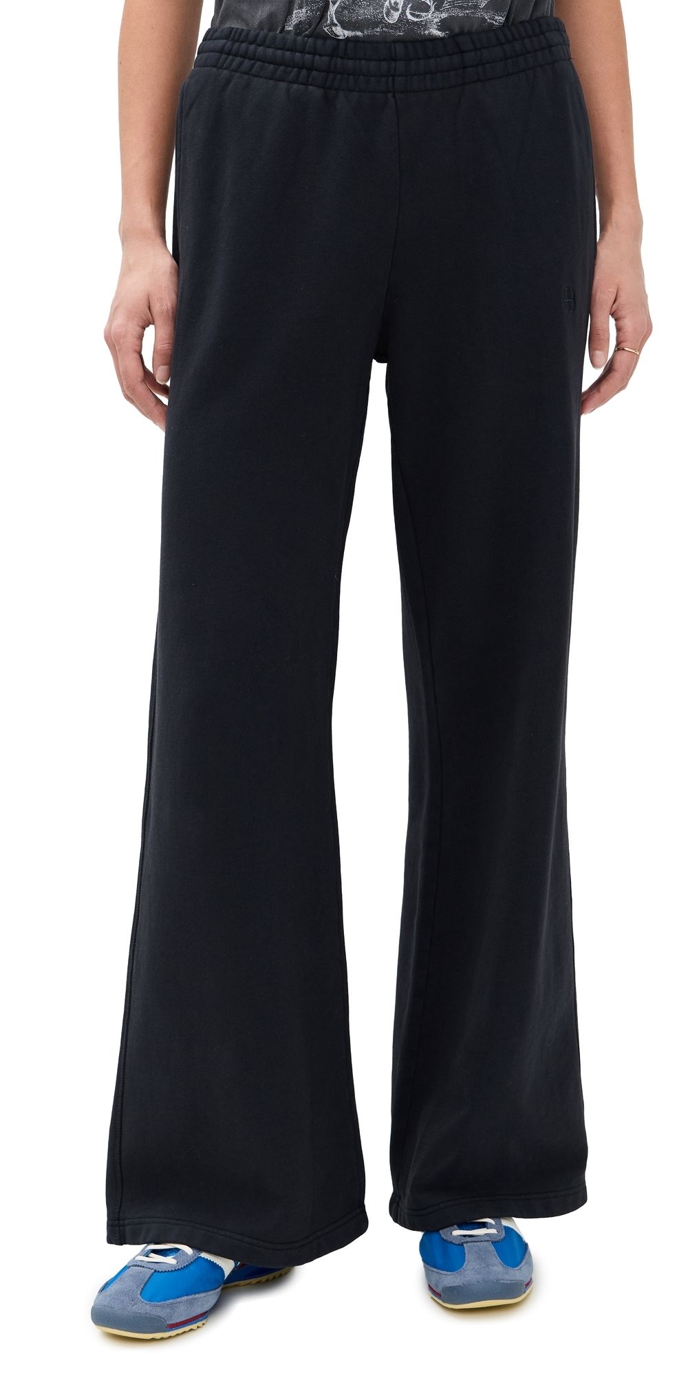 ANINE BING Kacey Monogram Sweatpants Vintage Black M