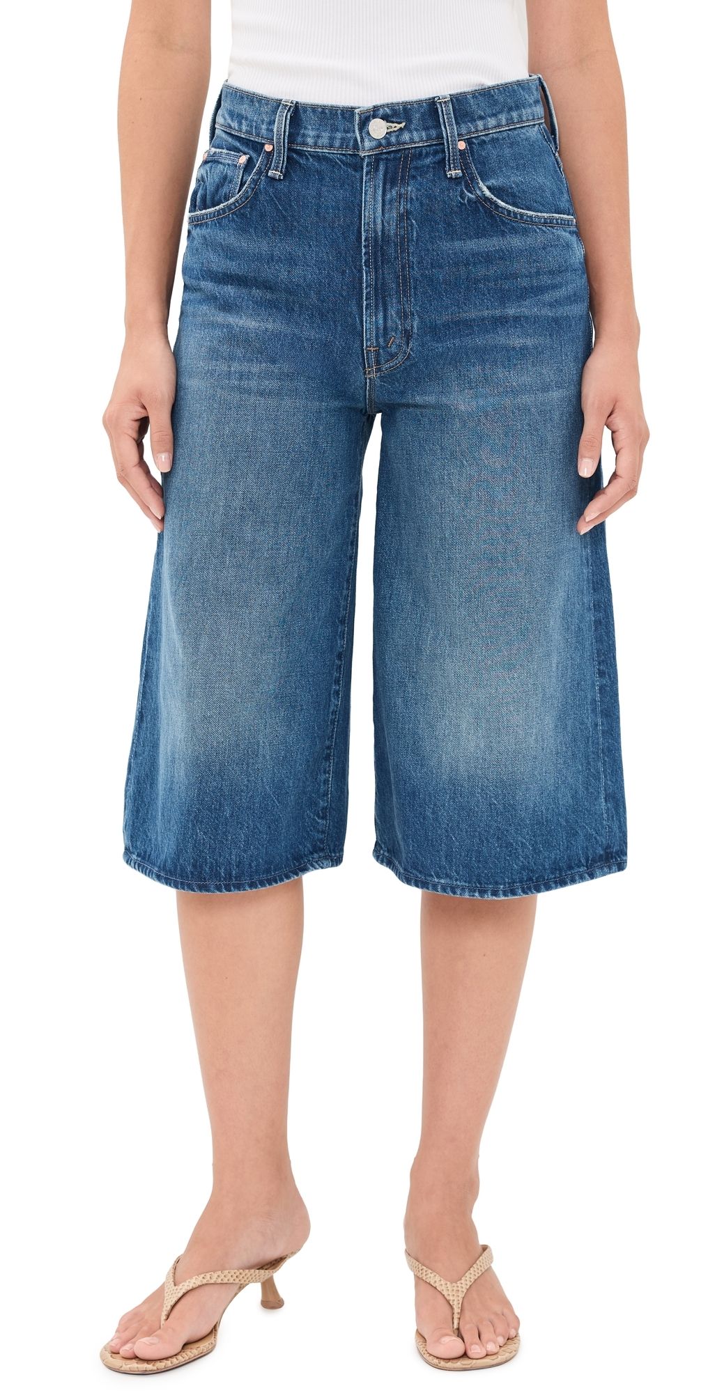 MOTHER The Whole Lot Zip Jorts Call Me Wild 26