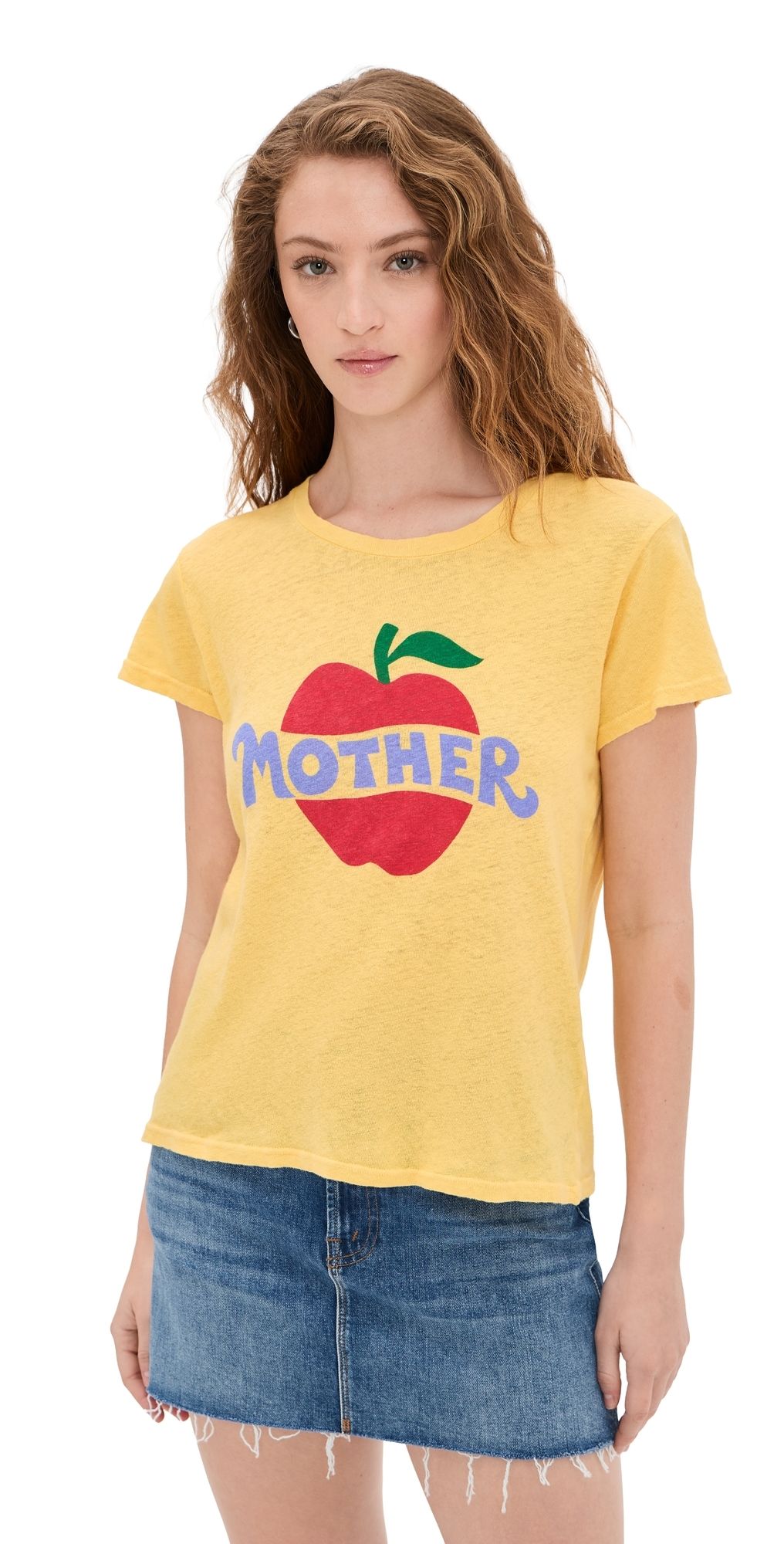 MOTHER Petite The Lil Sinful Tee Mother Apple S