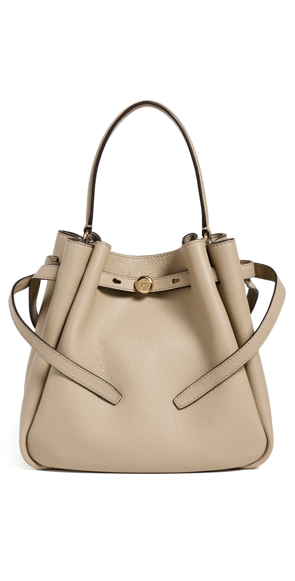 Tory Burch Romy Bucket Bag Soft Cement One Size