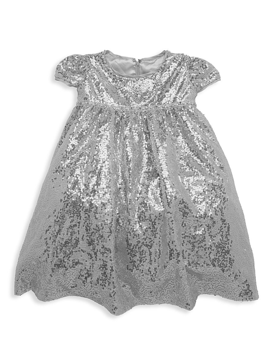 Baby Girl's, Little Girl's & Girl's Sequined Dress - Silver - Size 12