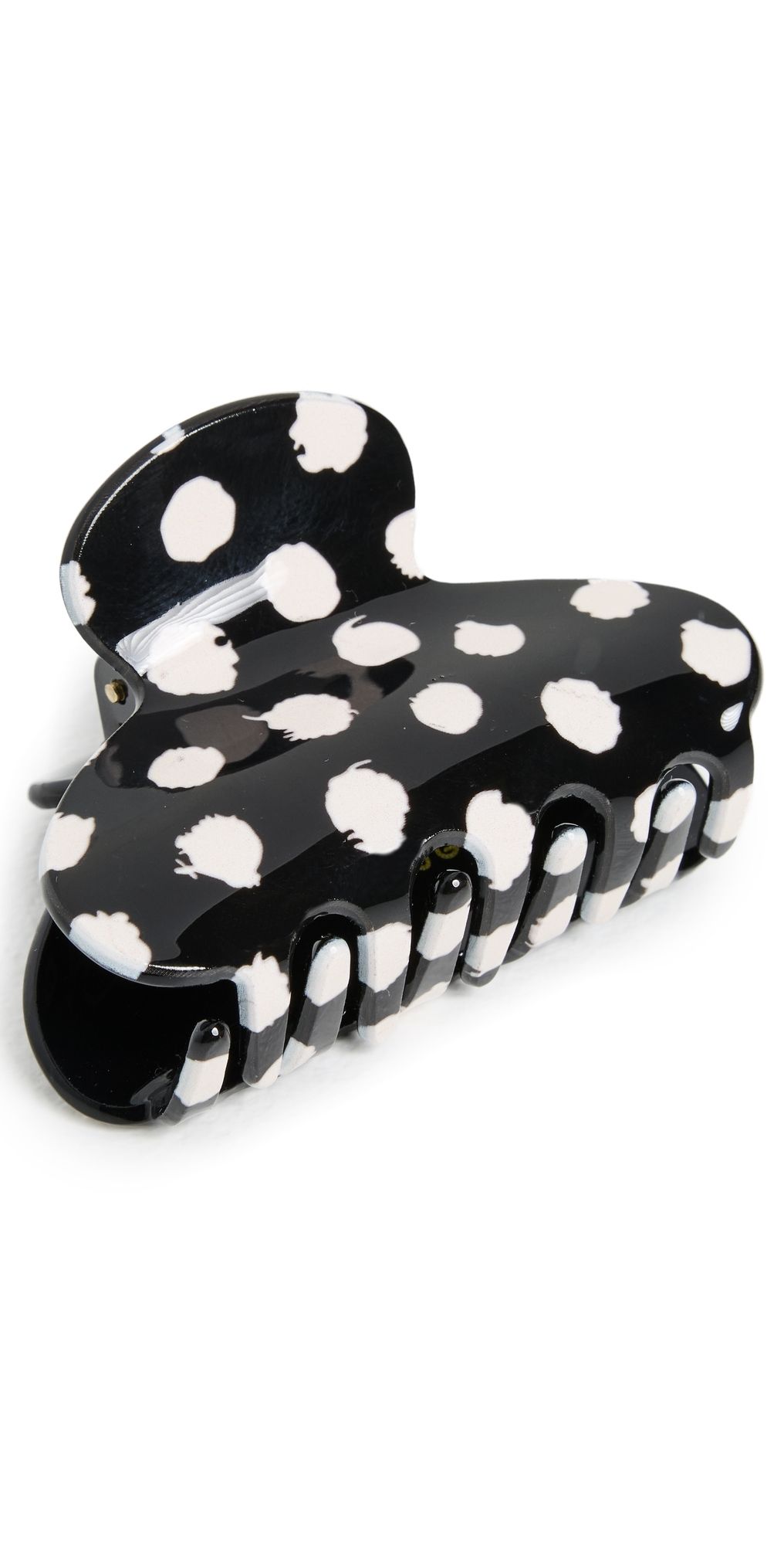 Lele Sadoughi Mini Polka Dot Claw Clip Jet One Size