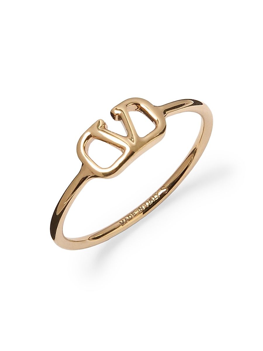 Women's VLogo Signature Metal Ring - Gold - Size 15