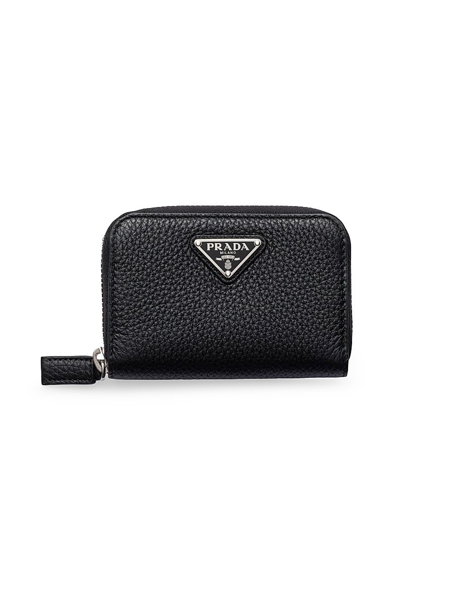 Men's Leather Coin Purse - Black
