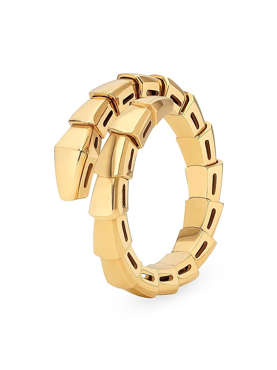 Women's Serpenti Viper 18K Yellow Gold Wrap Ring - Yellow Gold - Size XL