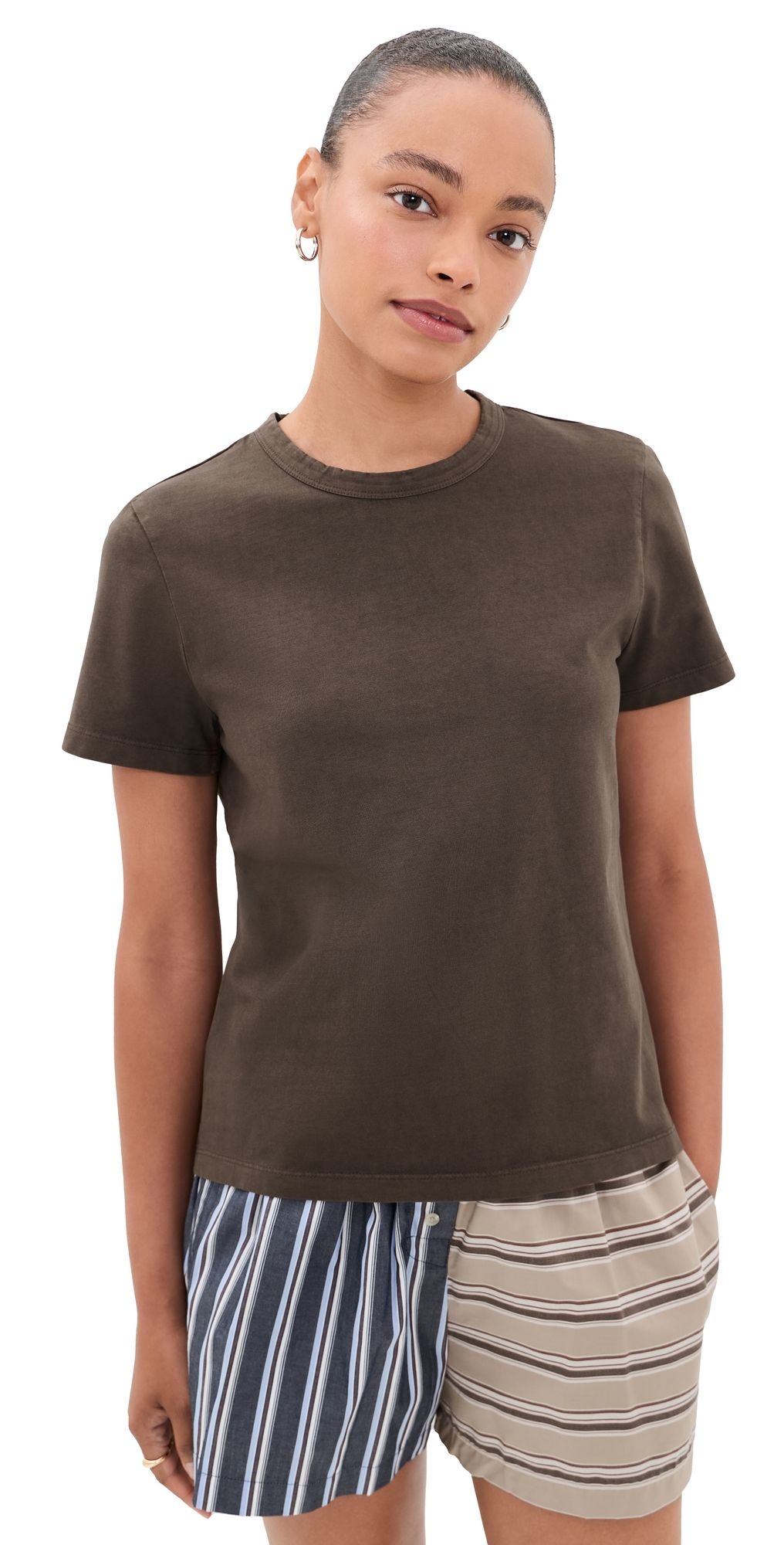 Madewell The Perfect Tee Dark Brown XXL