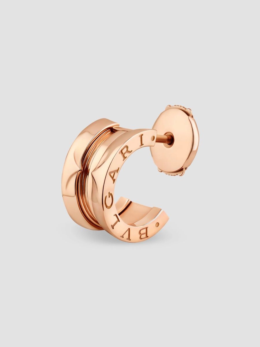 BVLGARI Women's B. zero1 18K Rose Gold Single Earring - Rose Gold