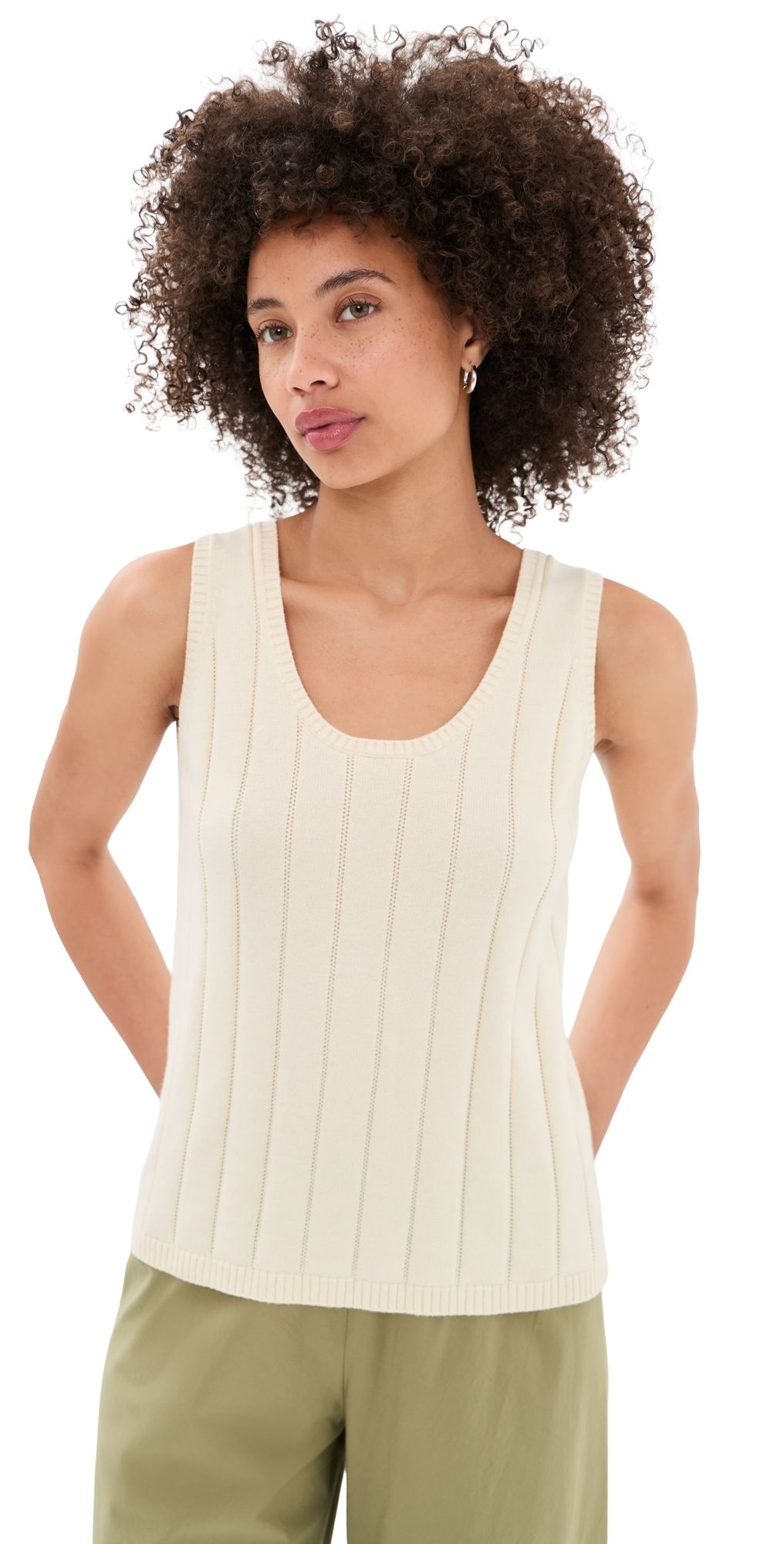 Varley Ayaka Wide Rib Tank Pristine XL