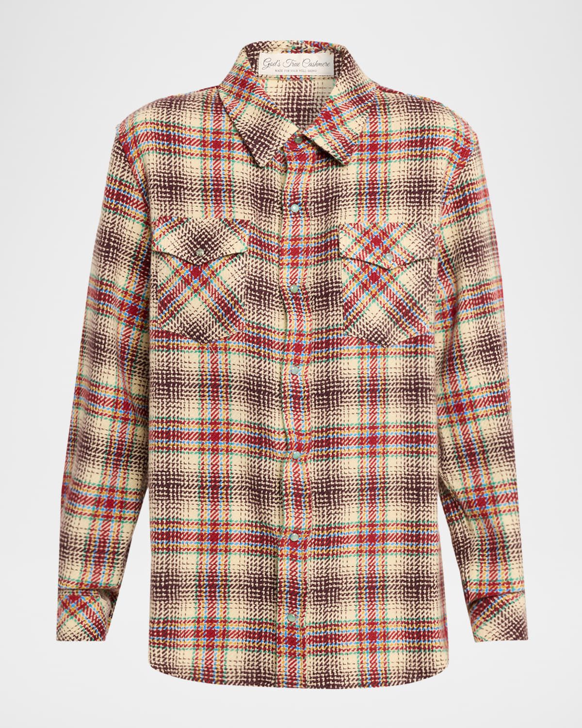 Balance Tartan Cashmere Flannel Shirt