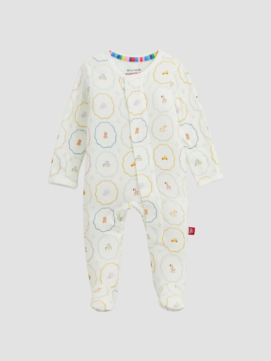 Unisex Baby's Nursery Magic Toy-Print Footie - Multi - Size Newborn