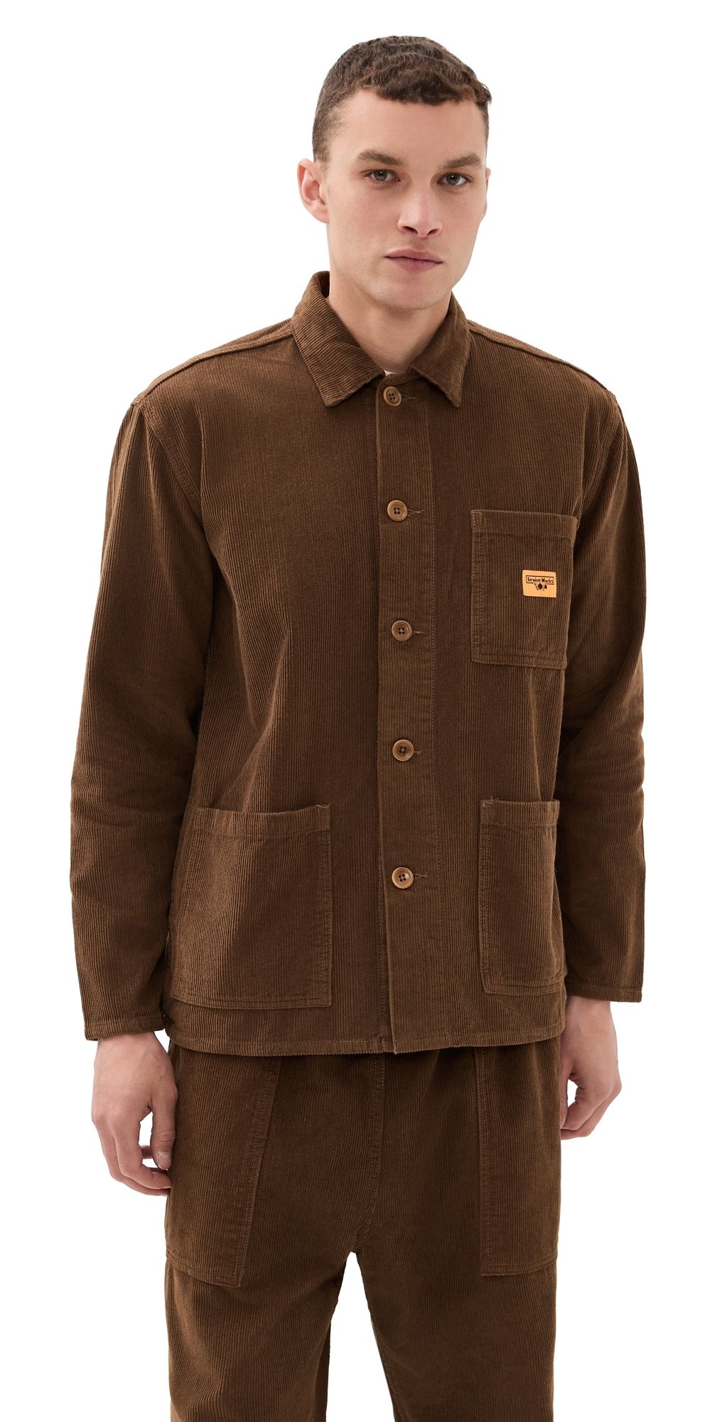 Service Works Corduroy Chore Shirt Bark L