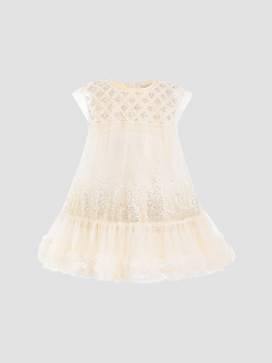 Little Girl's & Girl's Renoria Dress - Beige - Size 5