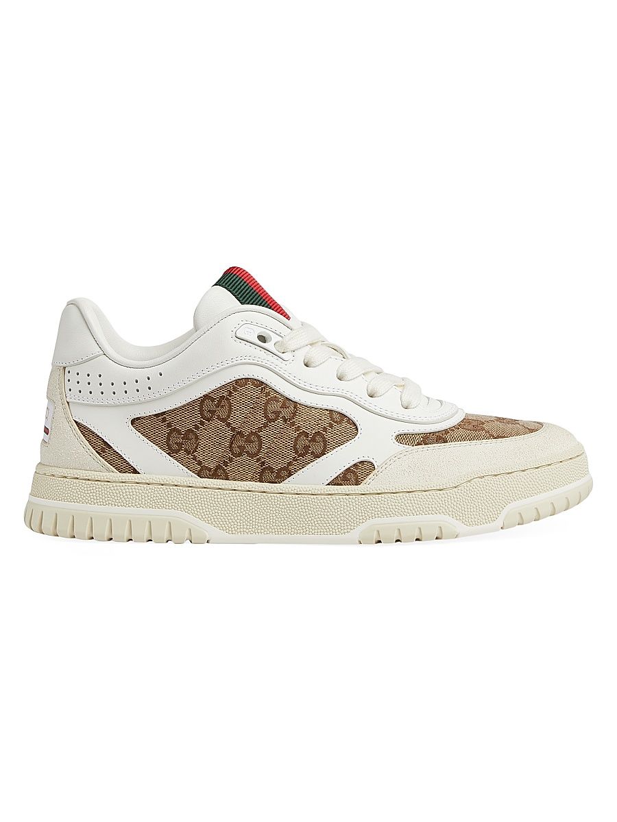 Women's Re-Web Leather Sneakers - Ivory - Size 10