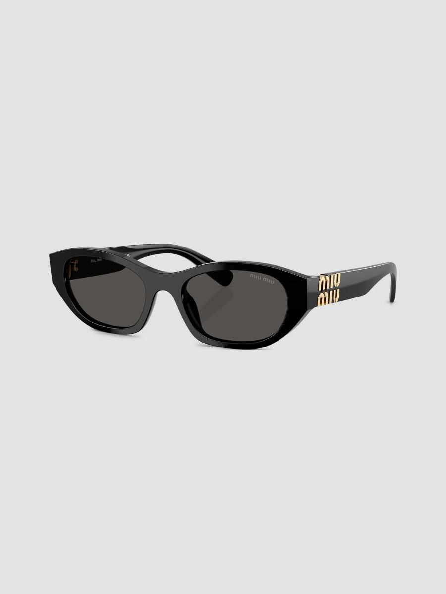 Miu Miu Women's 53MM Oval Sunglasses - Dark Grey Black