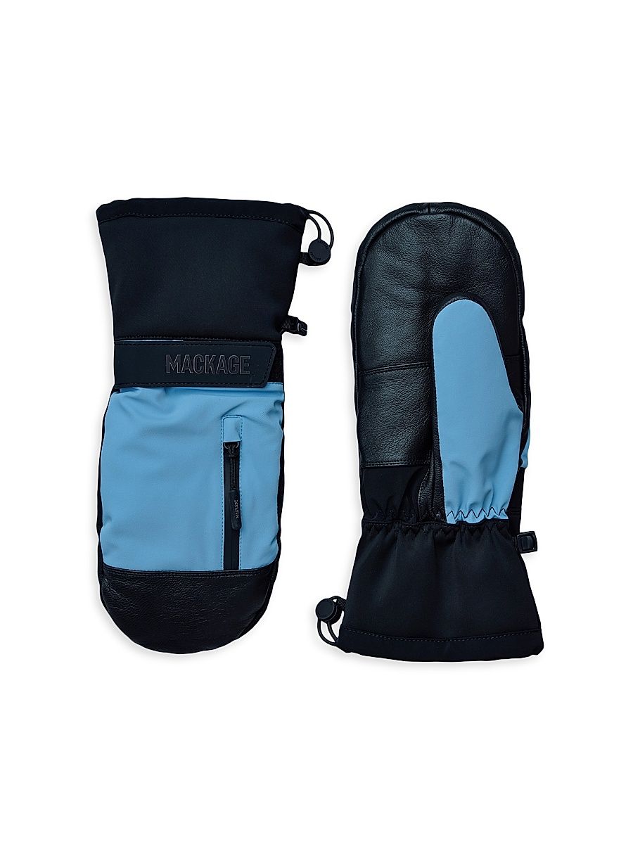 Women's Wynd Technical Drawcord Ski Gloves - Sky Blue - Size Medium