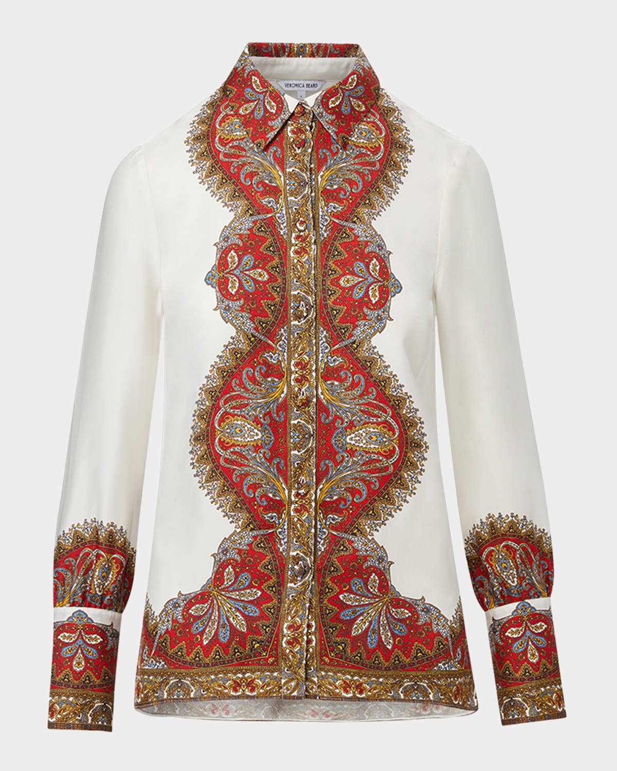 Maryam Linen Paisley Top