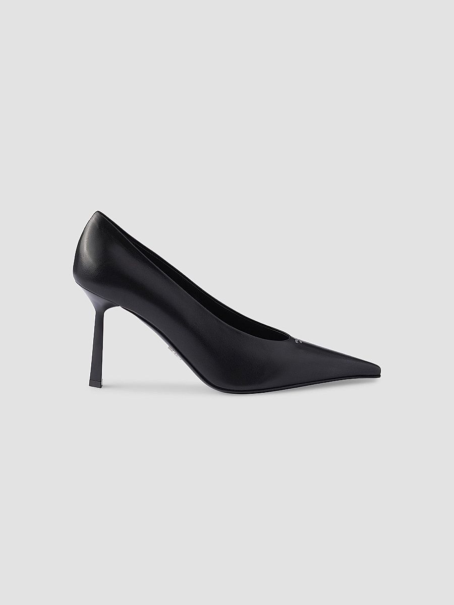 Women's Leather Pumps - Black - Size 11