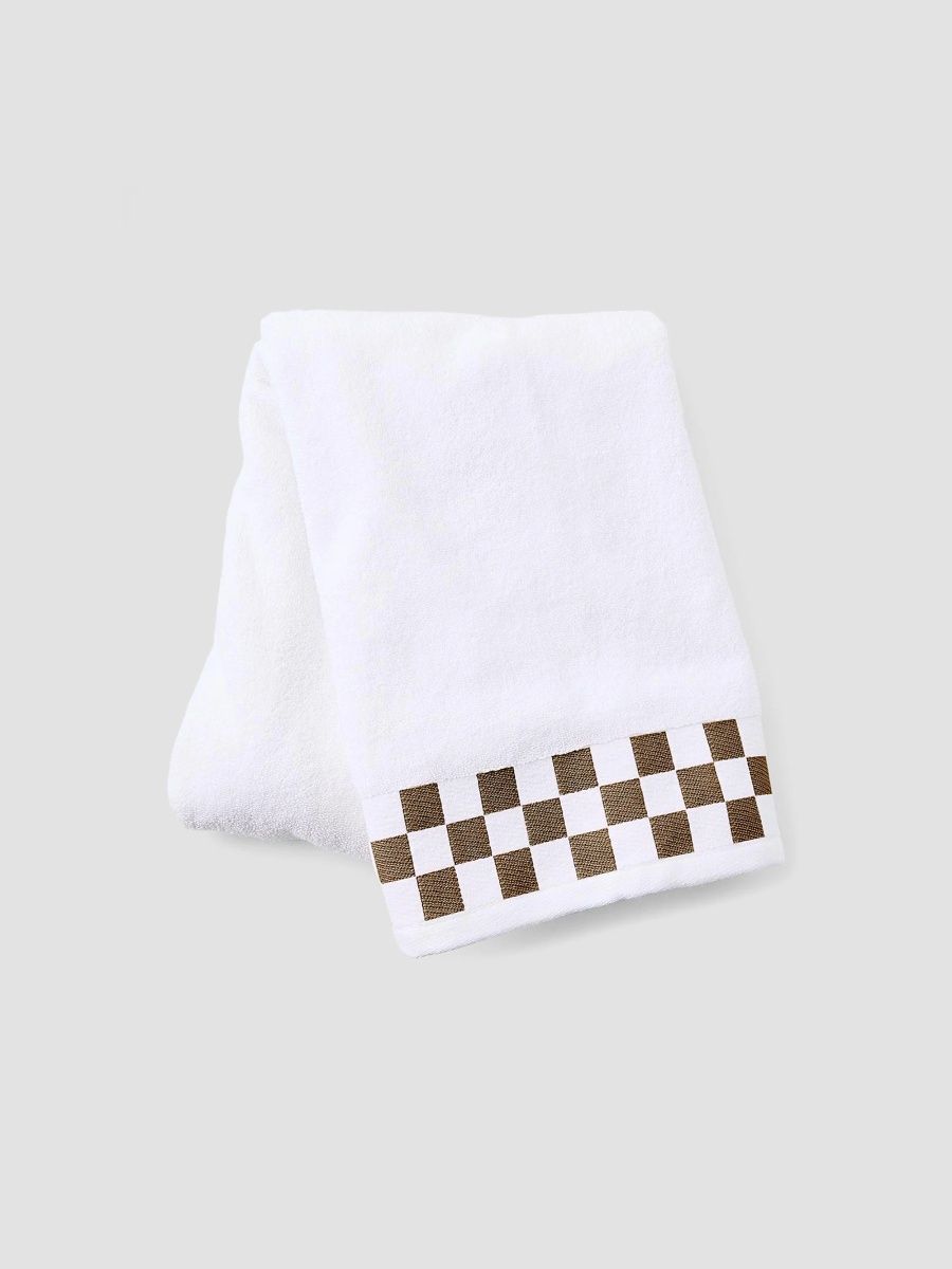 MacKenzie-Childs Check Border Bath Towel
