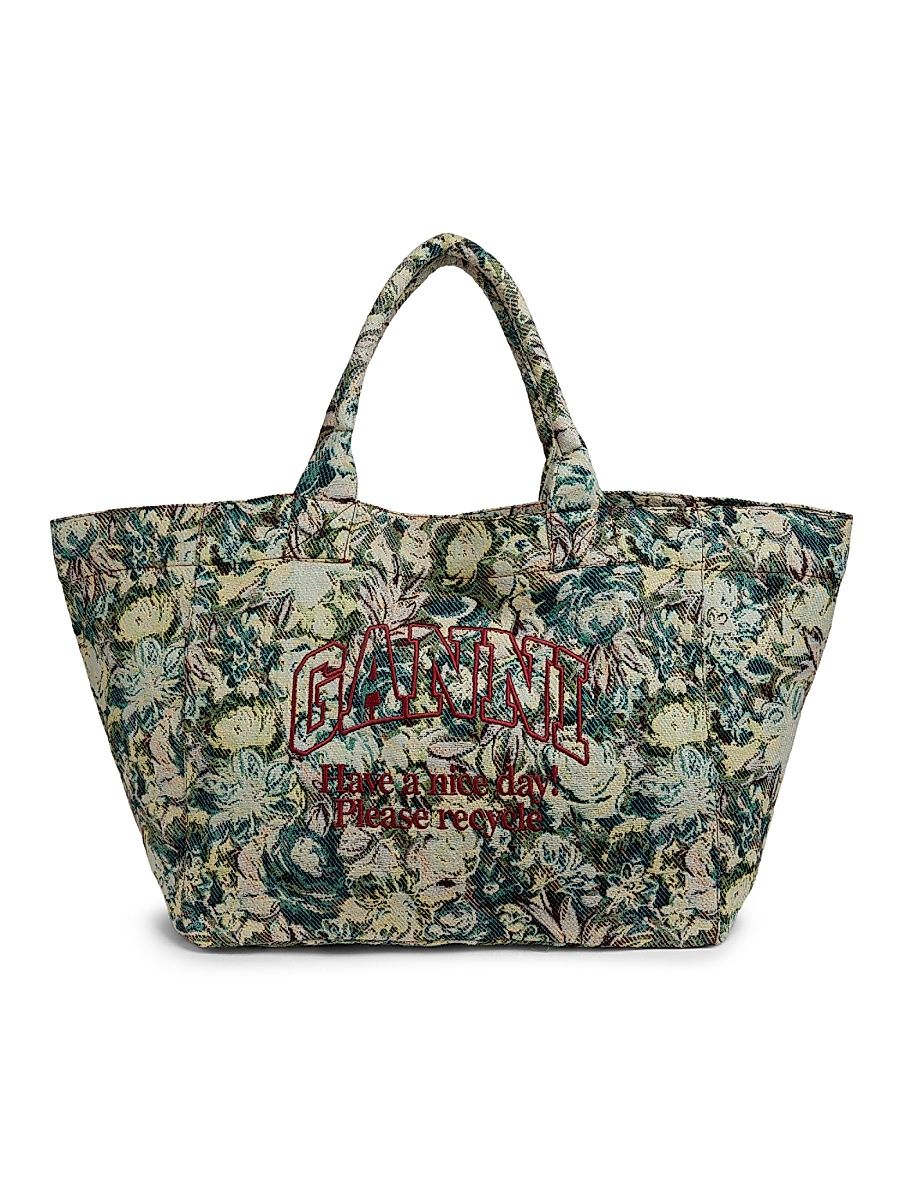 Women's XXL Tapestry Shopper Tote Bag - Jadeite