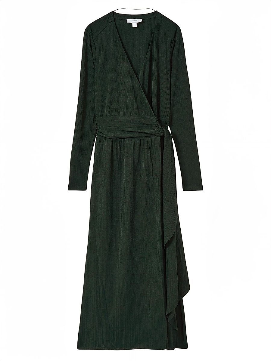 Women's Madeline Jersey Wrap Midi-Dress - Green - Size 6