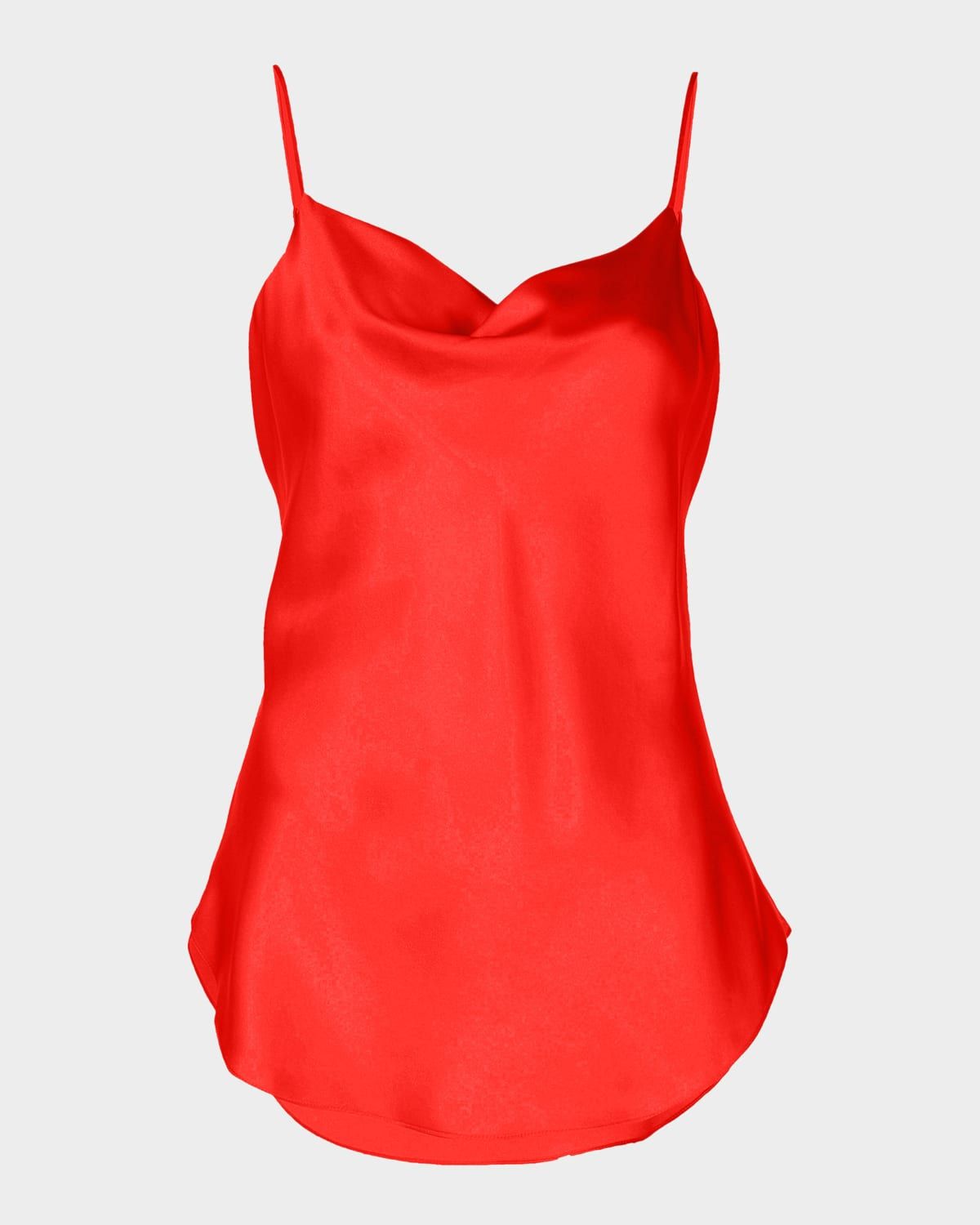 Marta Cowl-Neck Silk Camisole